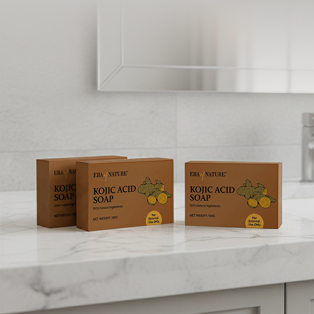 Kojic Acid Soap 3-Bar Bundle – Buy 2, Get 1 FREE