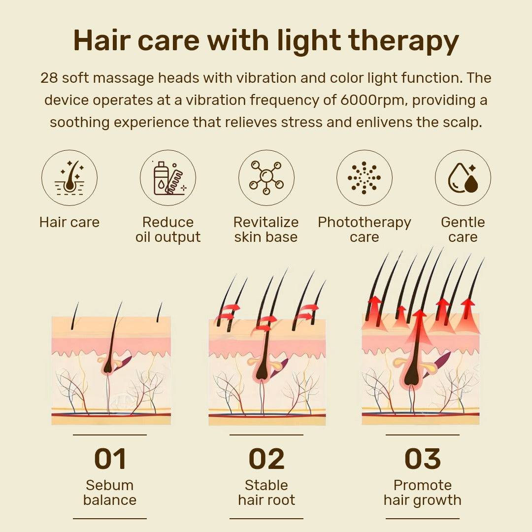 4-in-1 Scalp Therapy Steam Comb