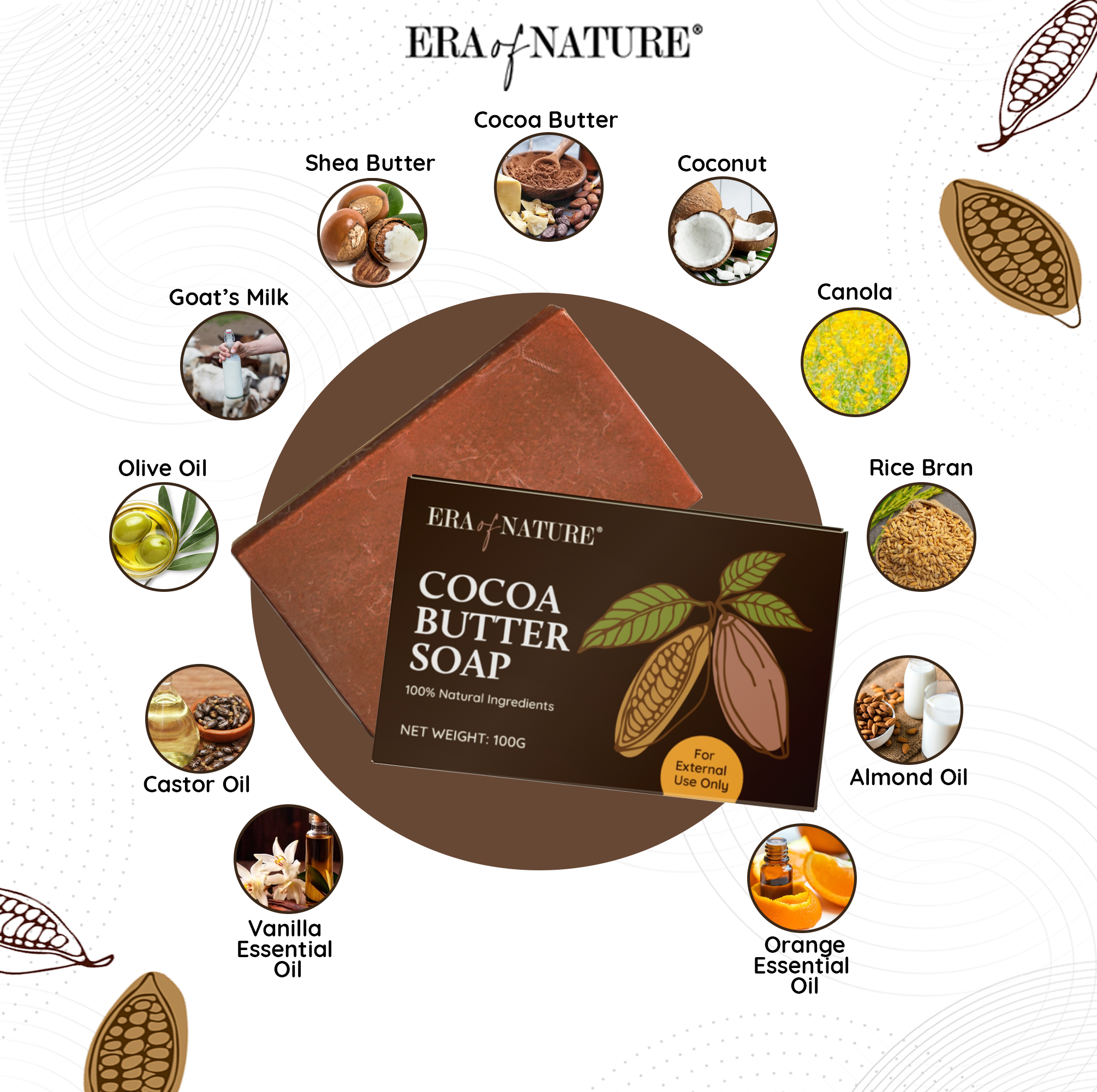 Cocoa Butter Soap 100g
