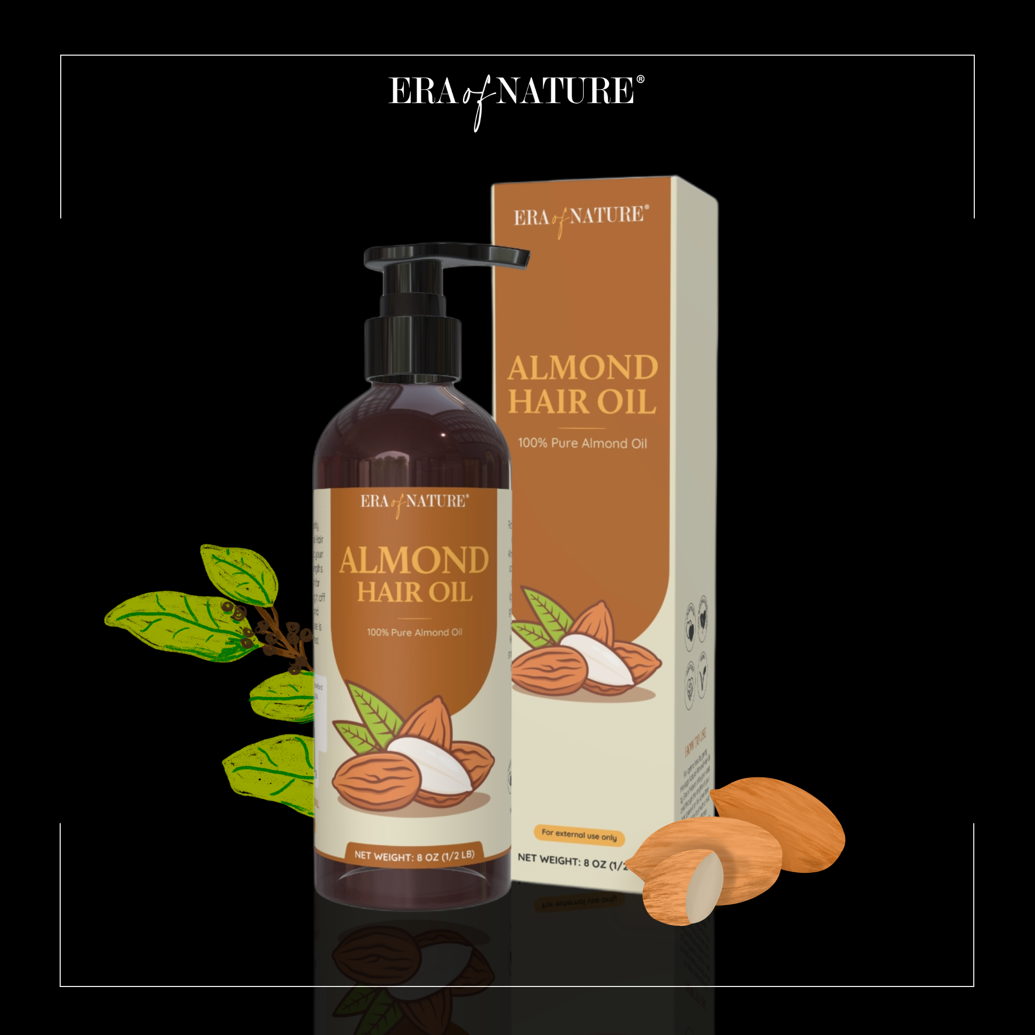 Almond Hair Oil 8oz