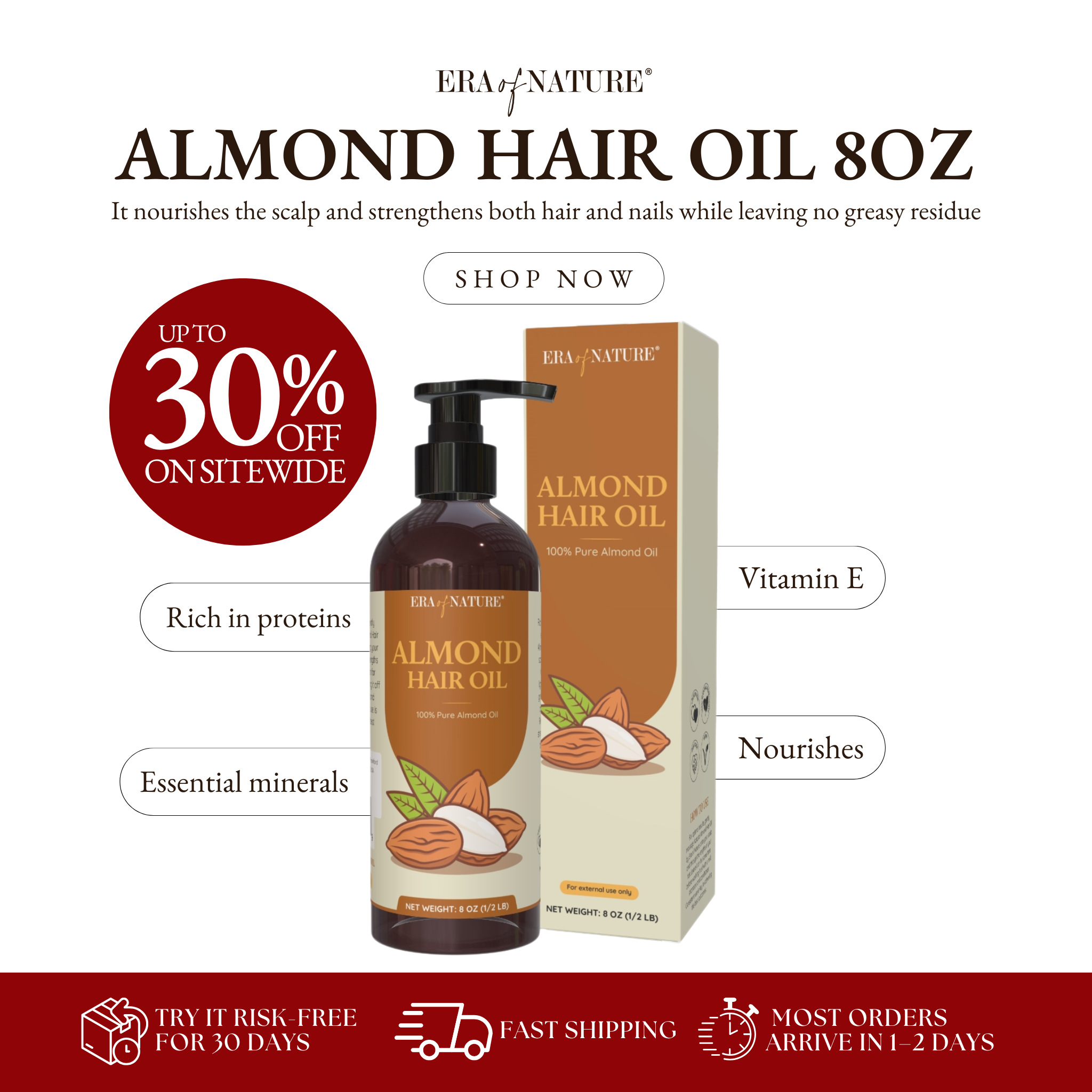 Almond Hair Oil 8oz